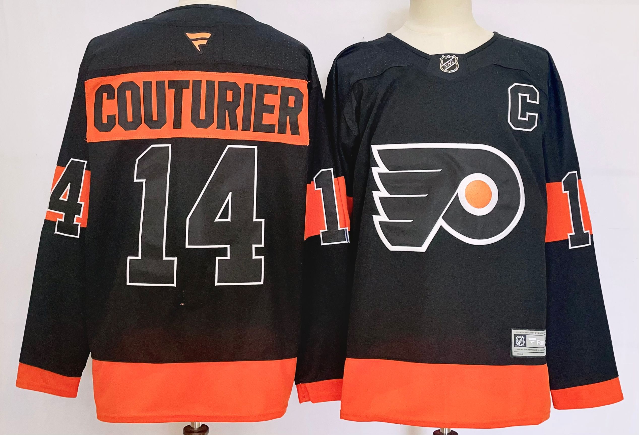 Men Philadelphia Flyers #14 Couturier Black 2025 Home Premier Player NHL Jersey->philadelphia flyers->NHL Jersey